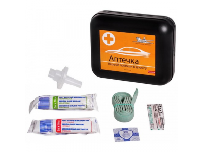 Аптечка первой помощи в дорогу, пластиковый футляр от Airline Аптечка первой помощи в дорогу, пластиковый футляр