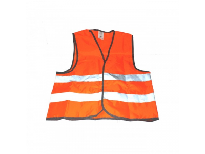 Жилет сигнальный светоотражающий, взрослый, р.XL (65*65 см), оранжевый от STVOL Жилет сигнальный светоотражающий, взрослый, р.XL (65*65 см), оранжевый
