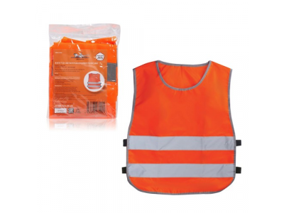 Жилет со светоотражающими полосами, детский, р. 30-34 (58х51 см), оранжевый от Airline Жилет со светоотражающими полосами, детский, р. 30-34 (58х51 см), оранжевый