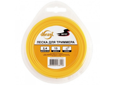 Леска для триммера круглая, 1,6мм х 15м// Denzel //Россия от DENZEL Леска для триммера круглая, 1,6мм х 15м// Denzel //Россия
