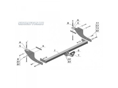 Фаркоп на Great Wall Safe SUV 2004г.-по н.в.