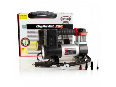 Компрессор мощный "Big Air" 12v с лампой от HEYNER Компрессор мощный "Big Air" 12v с лампой