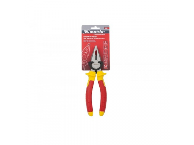Плоскогубцы комбинированные, Insulated, 180мм, двухкомпонентные рукоятки// MATRIX PROFESSIONAL от MATRIX Плоскогубцы комбинированные, Insulated, 180мм, двухкомпонентные рукоятки// MATRIX PROFESSIONAL