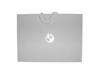 Бумажный подарочный пакет BMW Paper Bag, White, Size L от BMW Бумажный подарочный пакет BMW Paper Bag, White, Size L