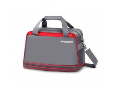 Сумка дорожная раскладывающаяся Nissan Travel Bag, Grey-Red, артикул 999C161BXX от NISSAN Сумка дорожная раскладывающаяся Nissan Travel Bag, Grey-Red, артикул 999C161BXX