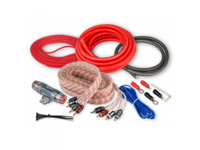 Комплект кабелей для подключения 4-канального усилителя, 4 AWG Aura AMP-2404 от AURA Комплект кабелей для подключения 4-канального усилителя, 4 AWG Aura AMP-2404