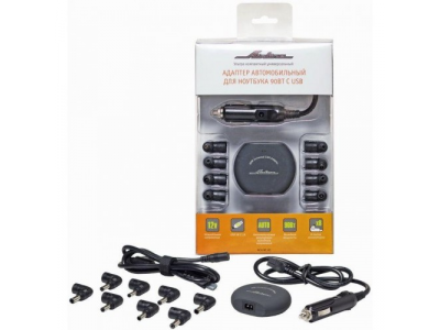 Зарядник для ноутбука AIRLINE универсальный 90Вт (адаптер USB) от Airline Зарядник для ноутбука AIRLINE универсальный 90Вт (адаптер USB)
