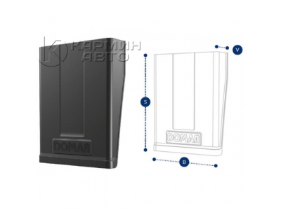 DOMAR dk1222 подкрылок прямой schmitz 600x460x125 пластиковый антиспрей от DOMAR DOMAR dk1222 подкрылок прямой schmitz 600x460x125 пластиковый антиспрей