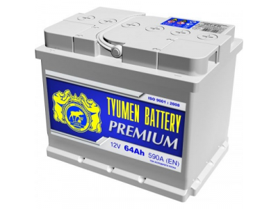 Аккумулятор 6ст - 64 (Тюмень) L Premium - пп от ТЮМЕНСКИЙ АККУМУЛЯТОРНЫЙ ЗАВОД Аккумулятор 6ст - 64 (Тюмень) L Premium - пп